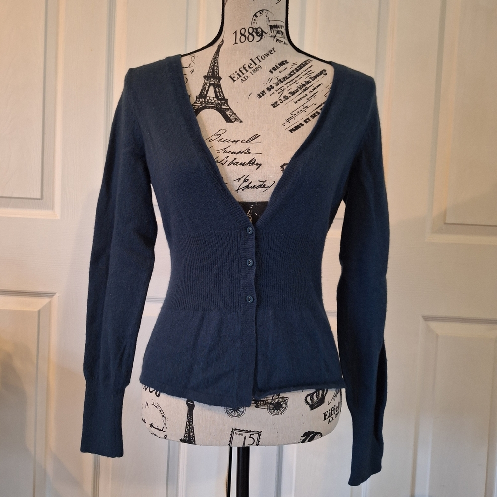 The Limited Teal Blue Cardigan Sweater
